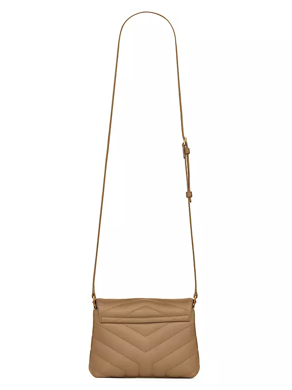 Tan Loulou Toy quilted-leather shoulder bag