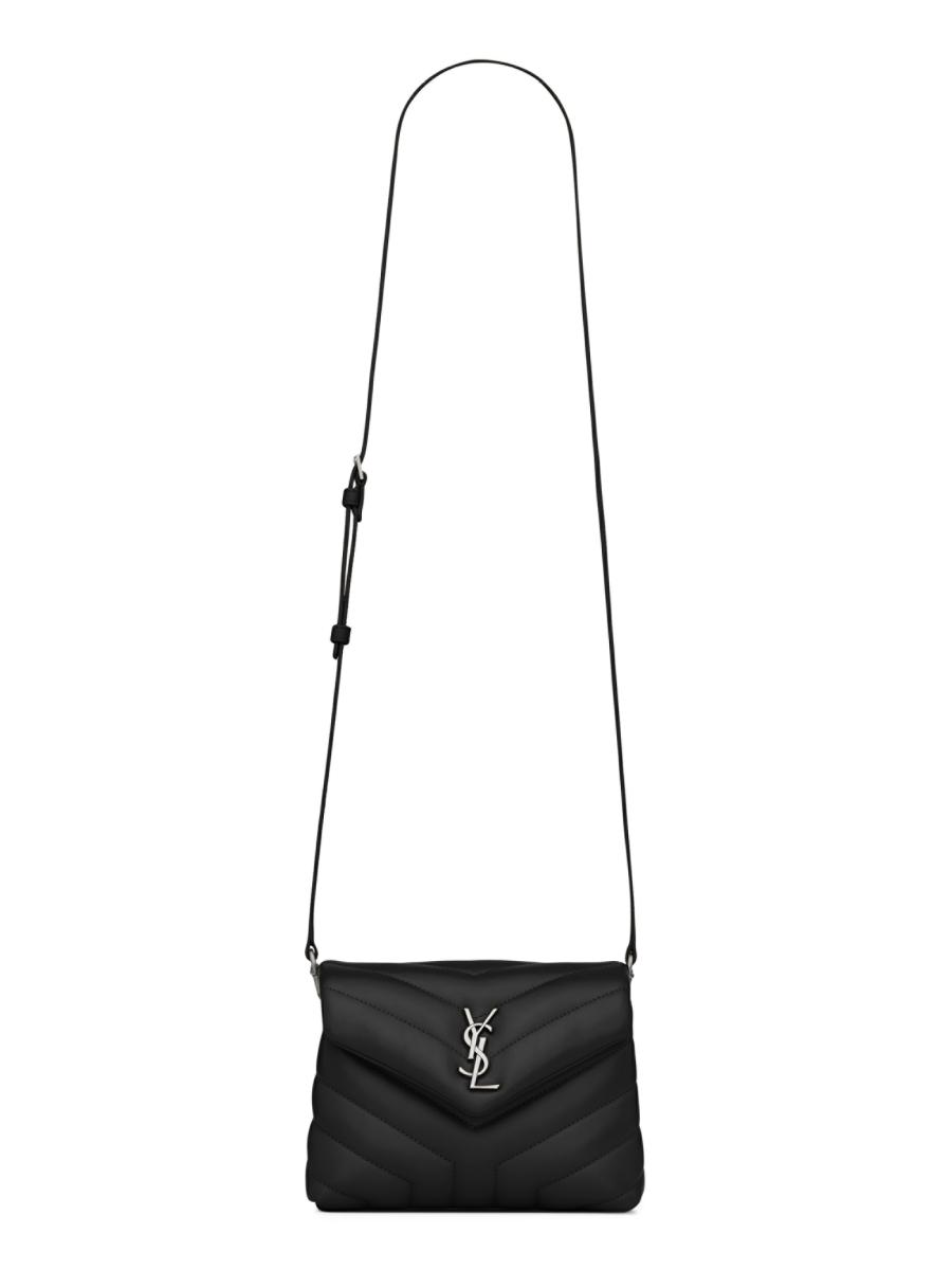 ★Saint Laurent★ Mini Leather Logo Cross Bag Black 8027280U Saint Laurent - Leather mini crossbody bag black - The Corner
