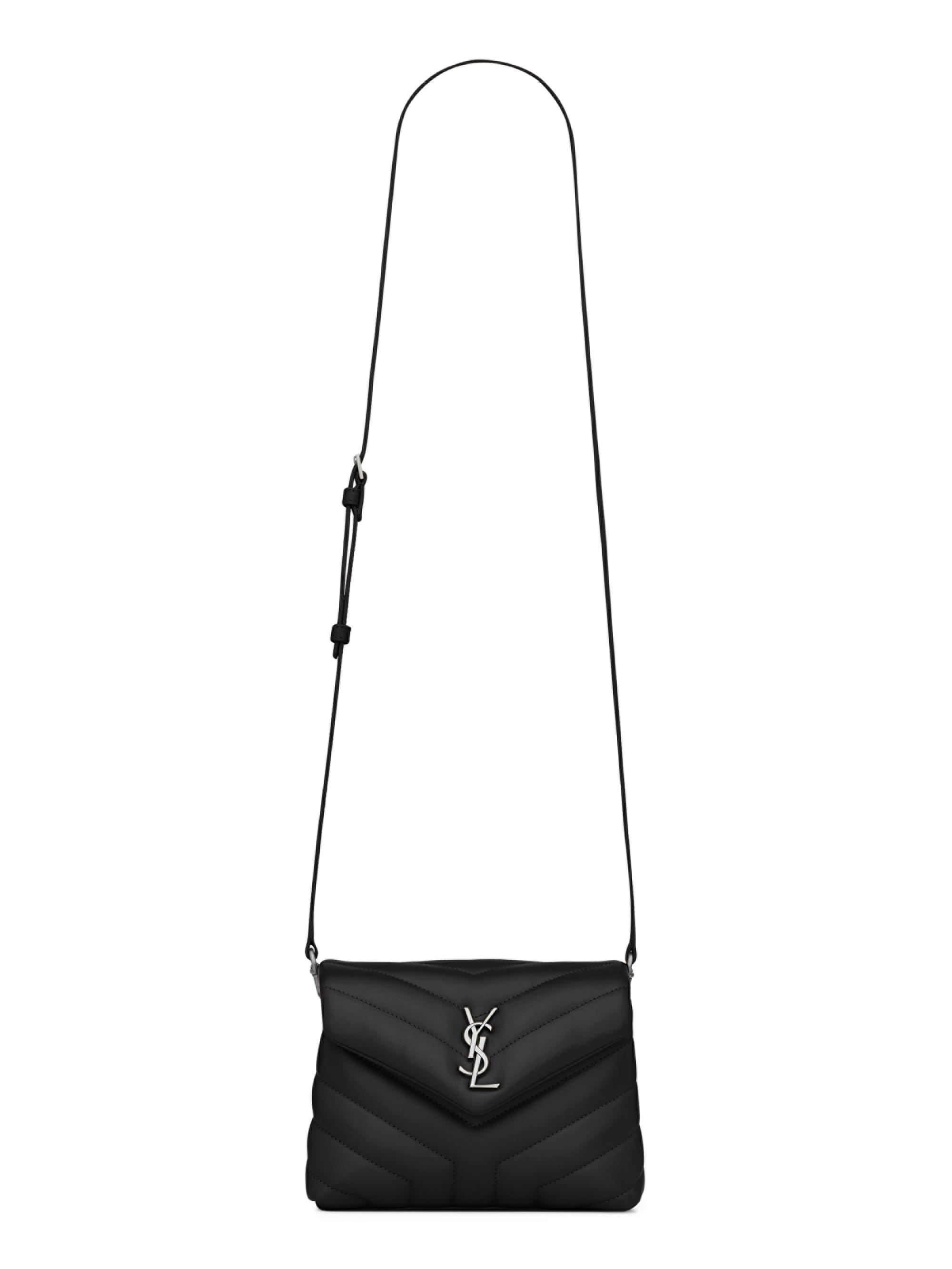 Saint Laurent Women's Mini Loulou Matelassé Leather Crossbody Bag - Nero