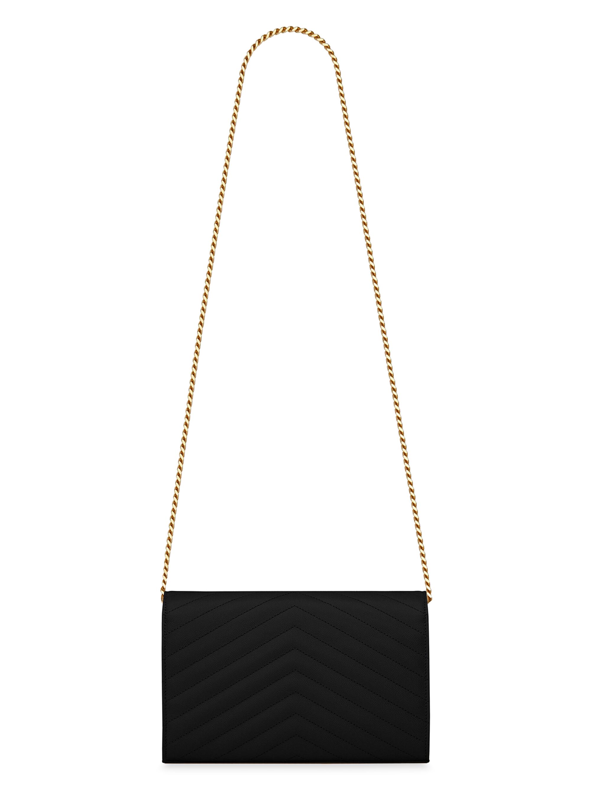 Classic Cassandre Chain Wallet in Grain De Poudre Leather