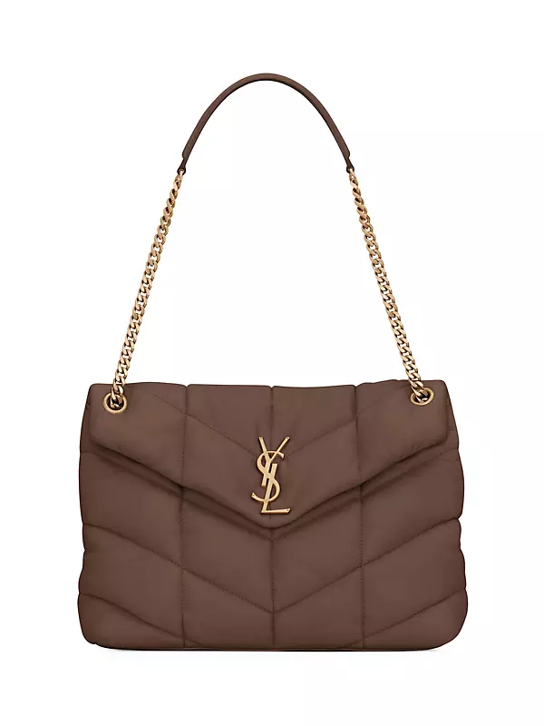 Saint Laurent Women's Puffer Medium - Brown - Shoulder Bags