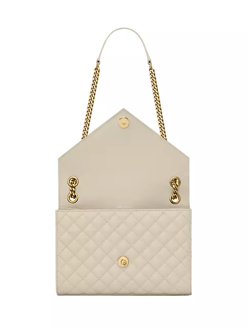Saint Laurent Large Envelope Matelasse Handbag Review + What fits