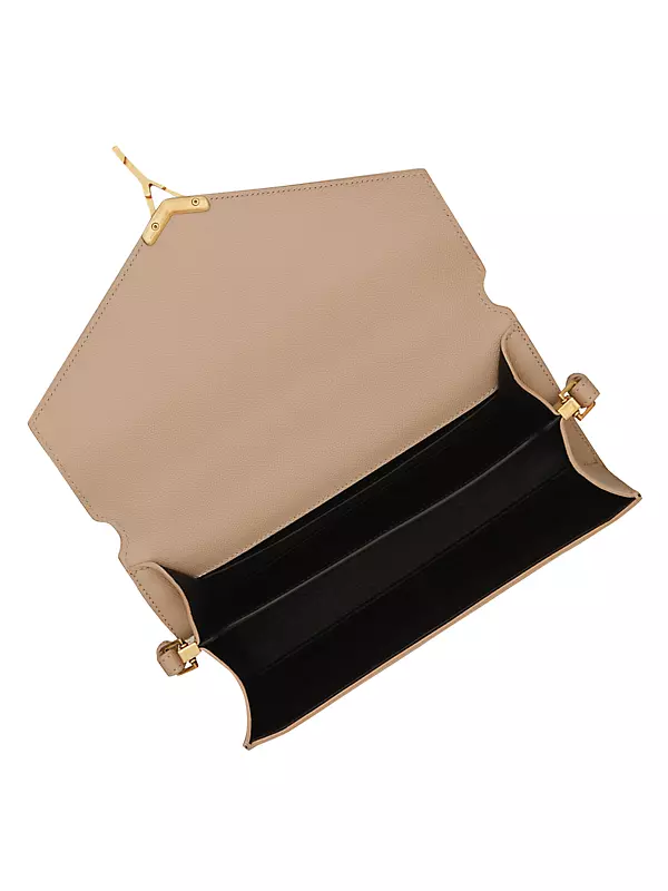Saint Laurent Cassandra Mini Top Handle Bag Grain De Poudre Embossed Leather