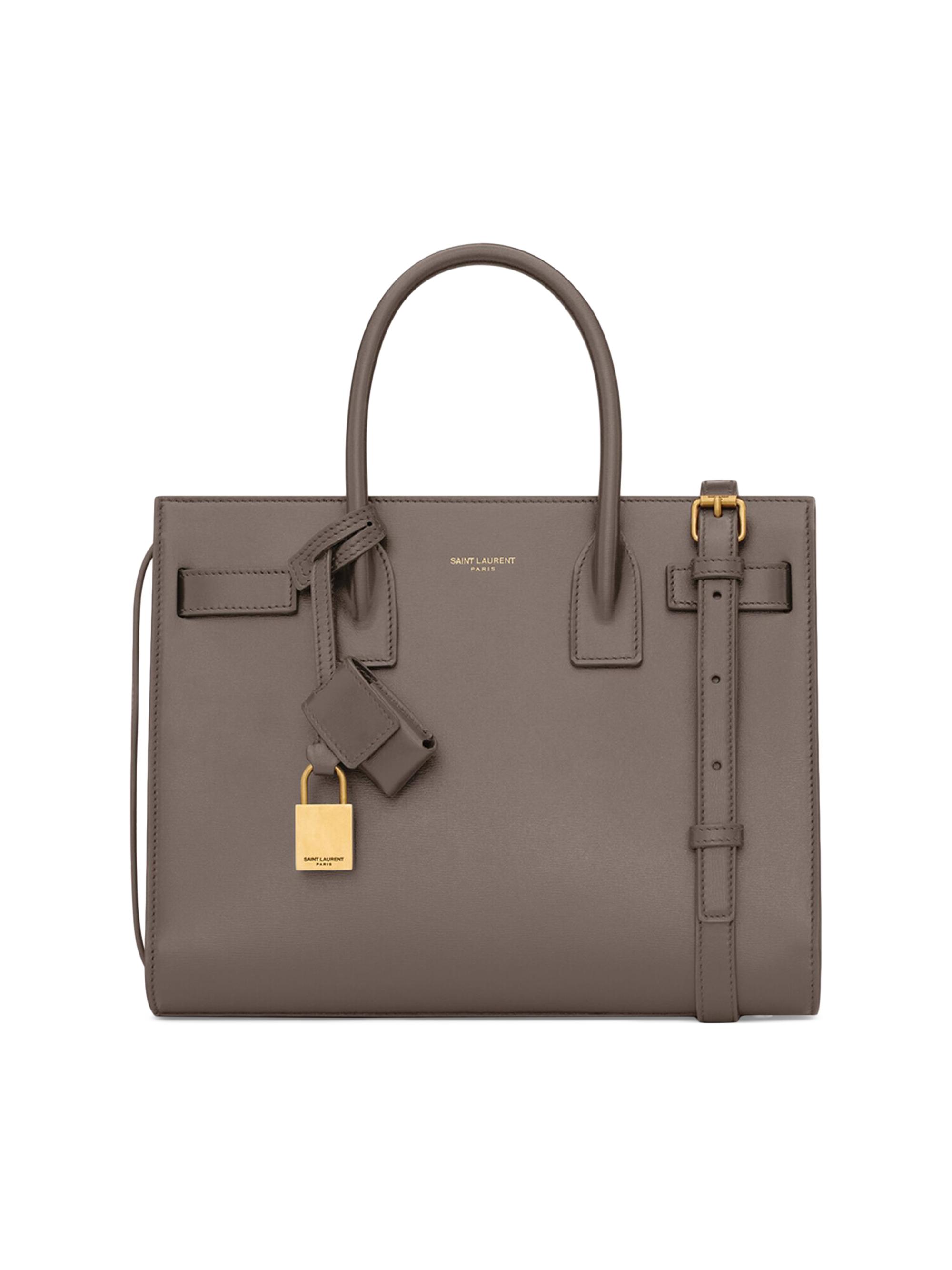 Saint Laurent Women's Sac De Jour Baby Top Handle Bag in Smooth Leather - Urban Grey