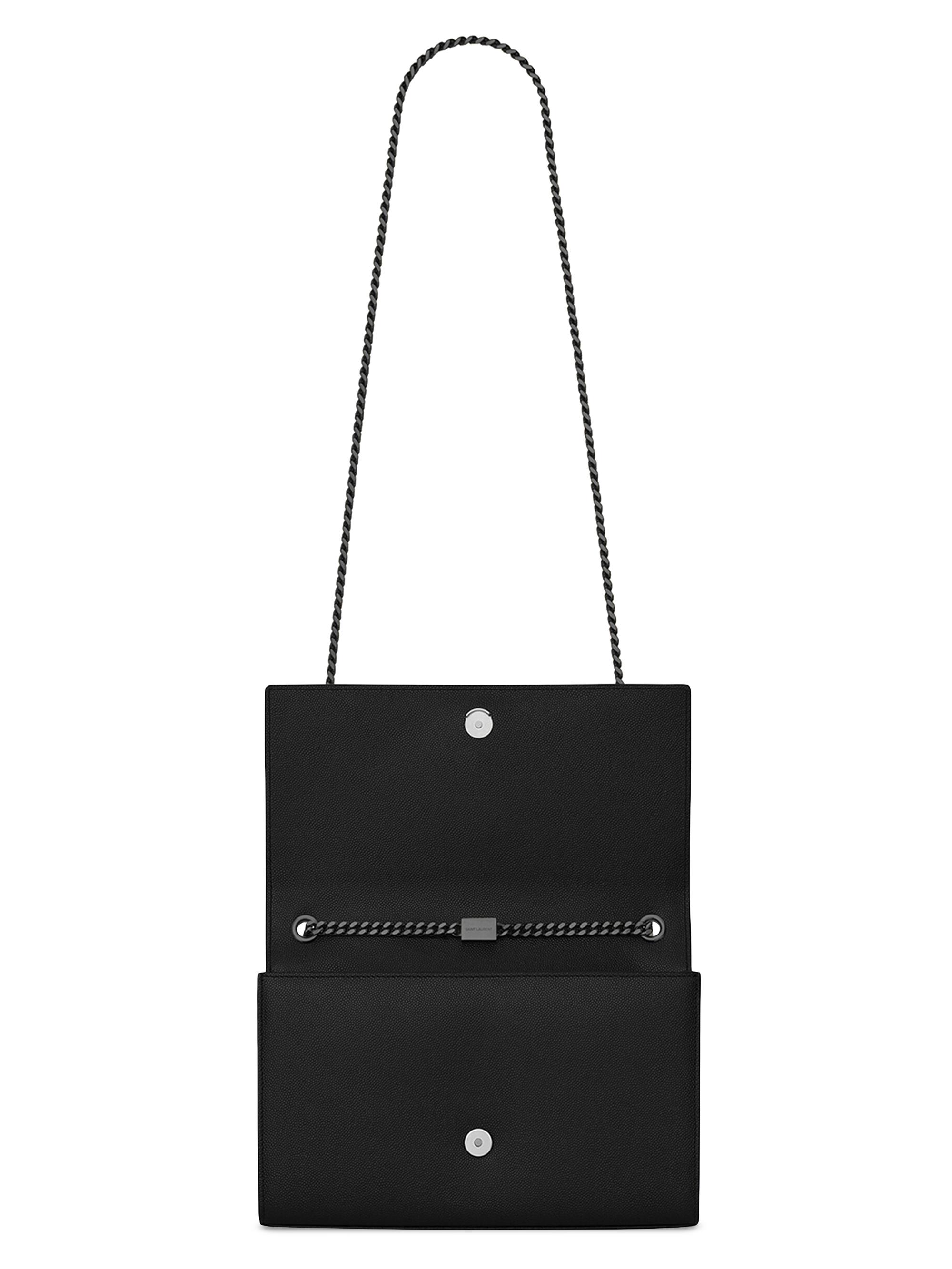 Saint Laurent Kate Medium Chain Bag In Grain De Poudre Embossed