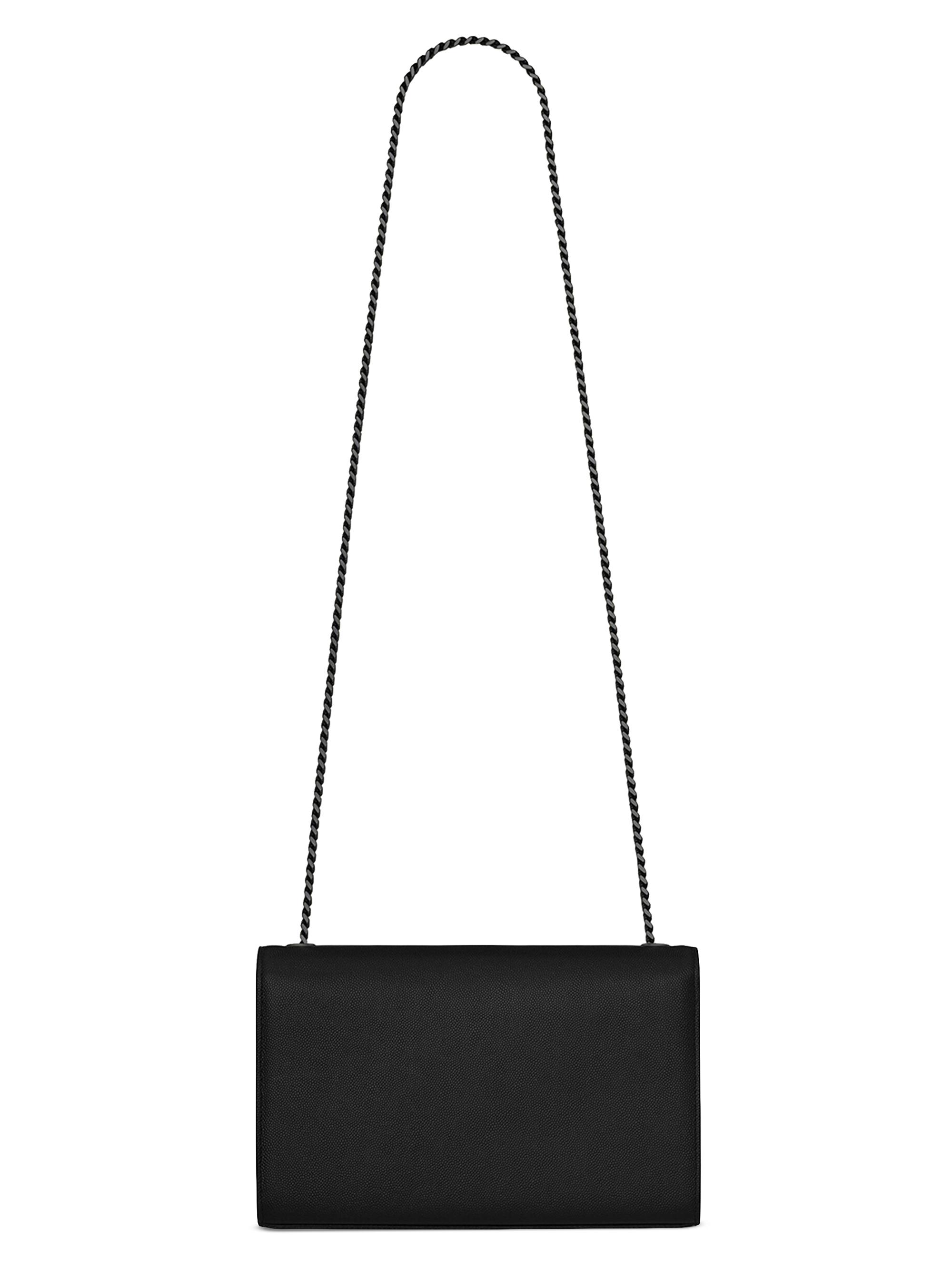 Saint Laurent Kate Medium Chain Bag In Grain De Poudre Embossed