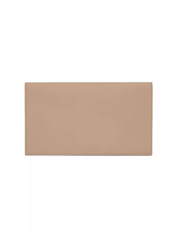 SAINT LAURENT - Uptown grained leather envelope pouch