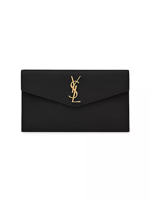 Black Uptown YSL-logo leather cross-body bag, Saint Laurent