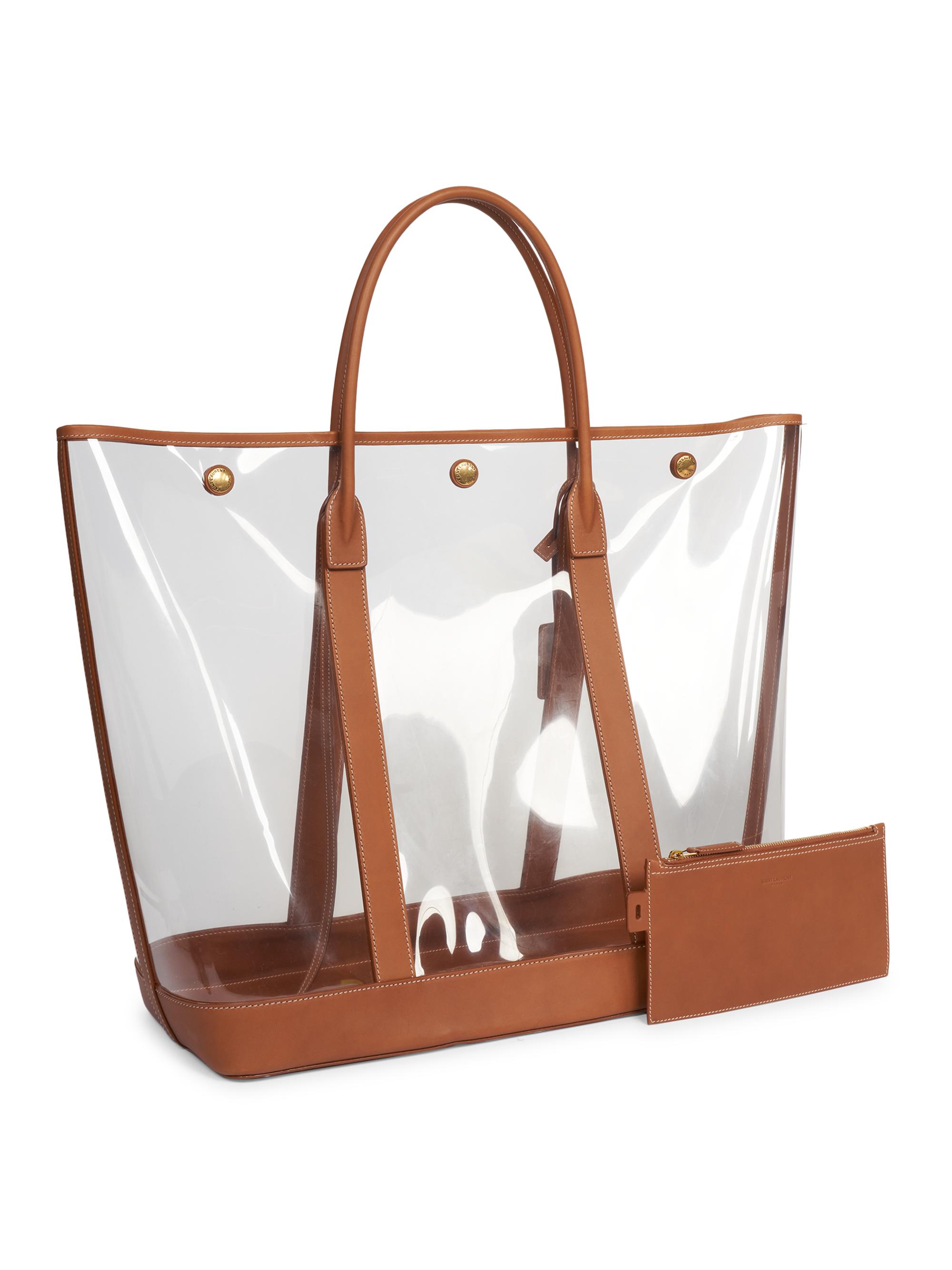 Saint Laurent Severine Tote Bag in Vinyl and Leather | Saks Fifth