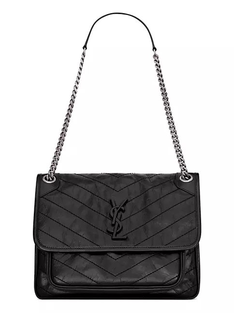 Saint Laurent Niki Medium Leather Shoulder Bag