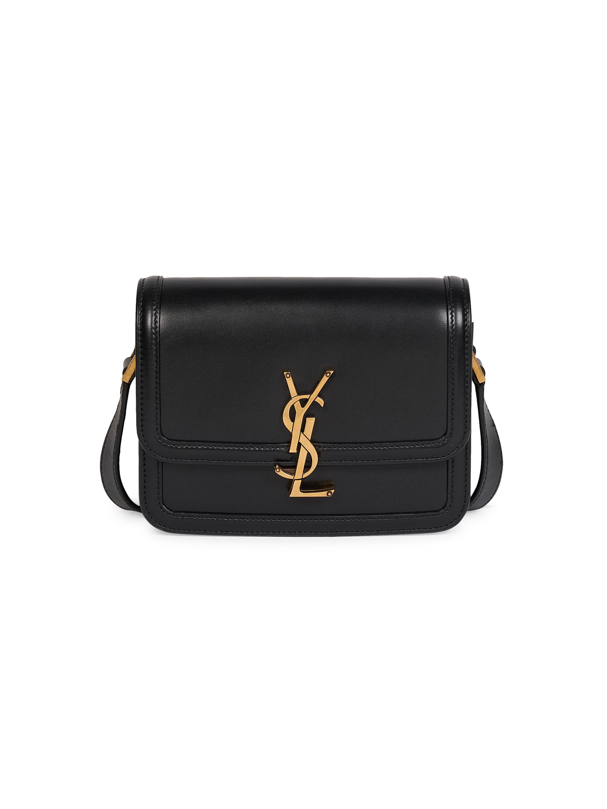 Saint Laurent Women's Solferino Monogram Leather Crossbody Bag - Nero