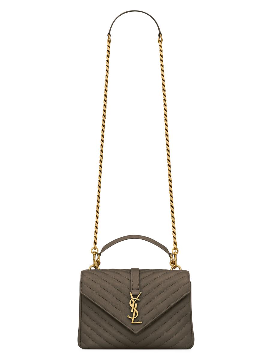 【関税＆送料込み】Saint Laurent Medium CollA¨ge Shoulder B COLLEGE MEDIUM IN QUILTED LEATHER | Saint Laurent | YSL US