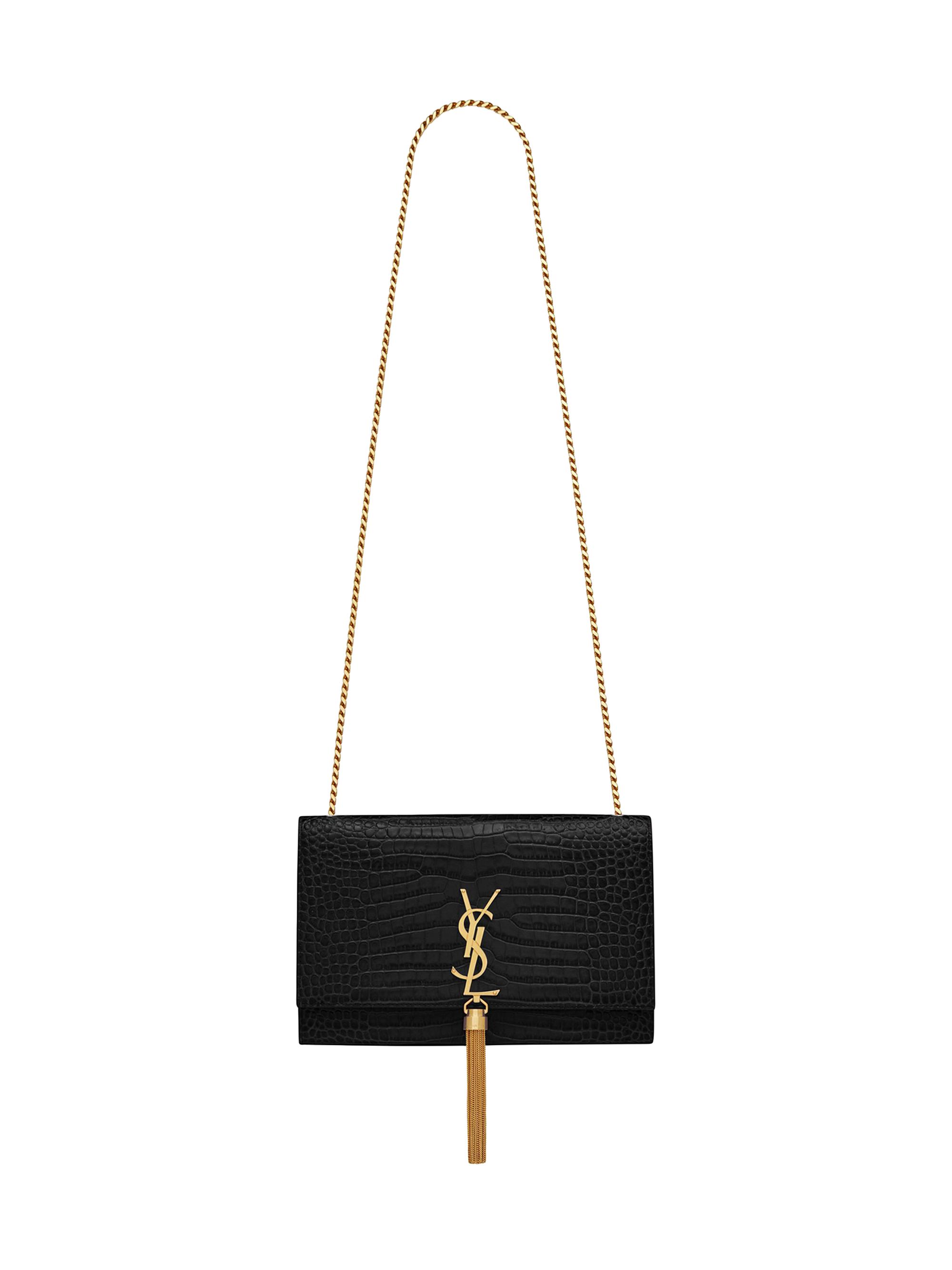 Saint Laurent Kate Medium in Grain De Poudre Embossed Leather