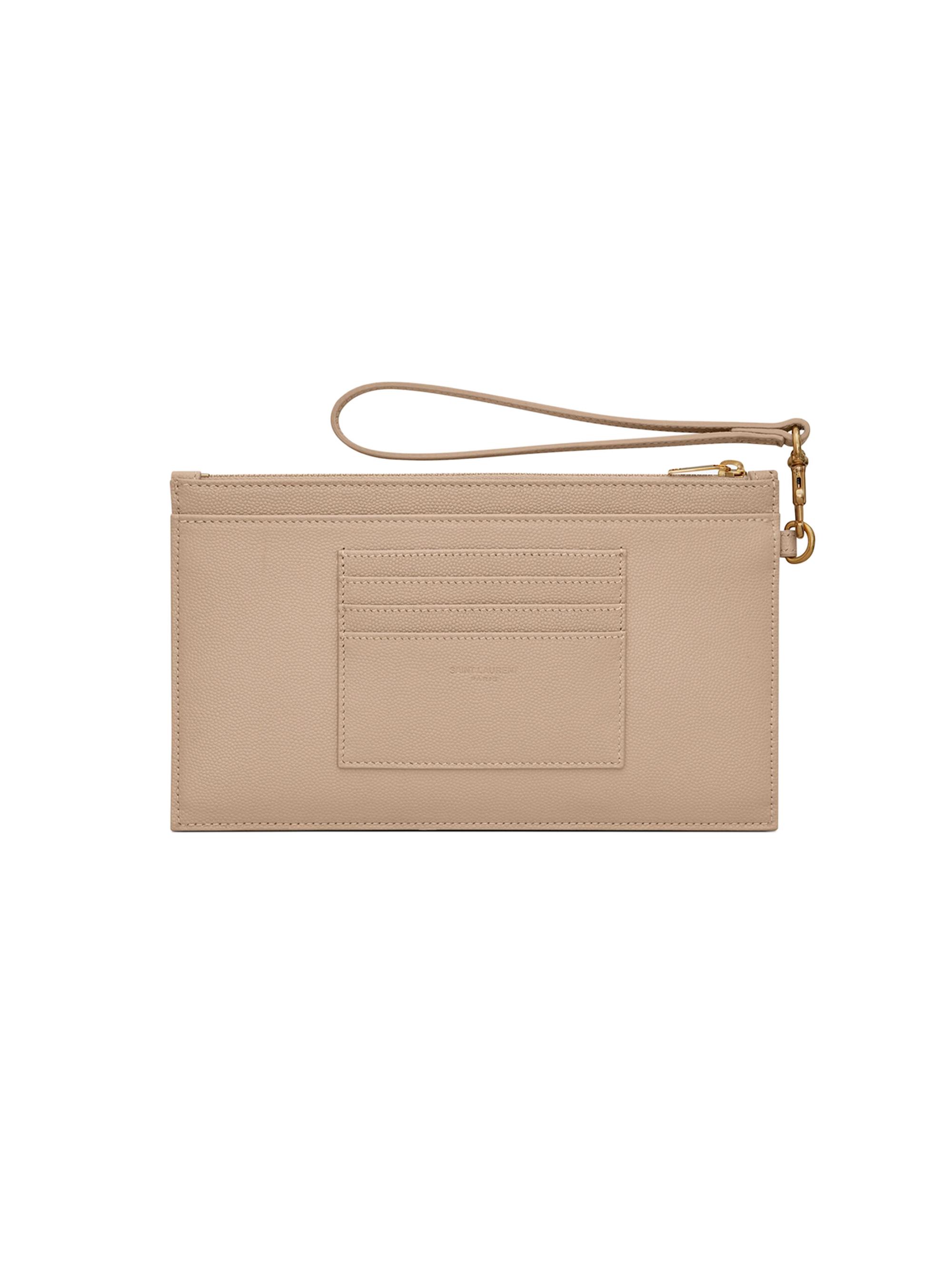 Saint Laurent Monogram Matelassé Leather Pouch | Saks Fifth Avenue