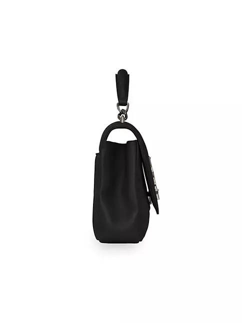 Medium College Matelassé Leather Shoulder Bag