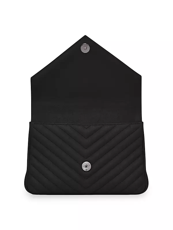 College medium quilted textured-leather shoulder bag