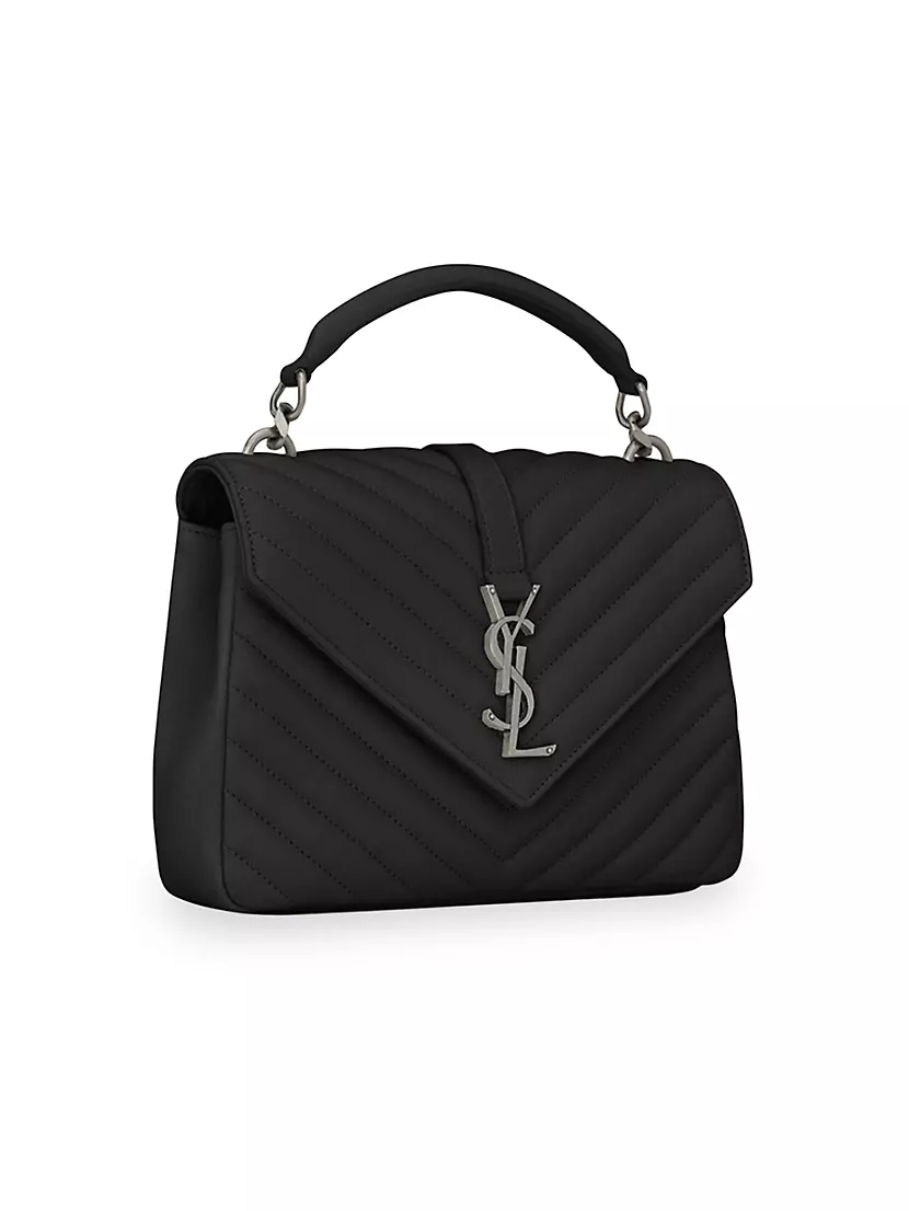 Saint Laurent Medium Monogram College Bag - Gold Shoulder Bags, Handbags -  SNT293257