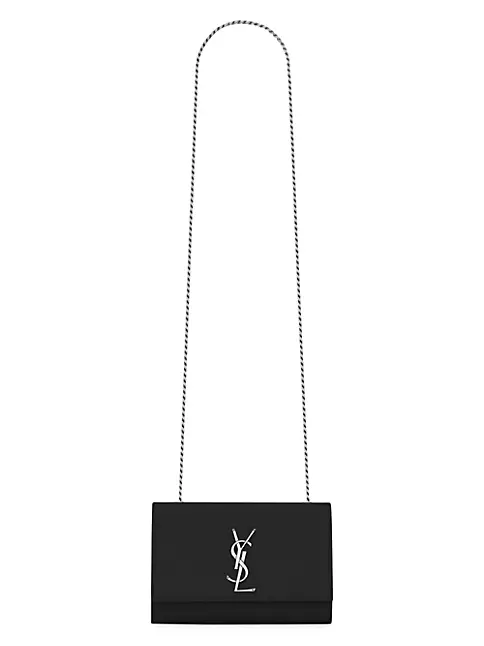 Saint Laurent Kate Medium YSL Monogram Grain de Poudre Crossbody Bag