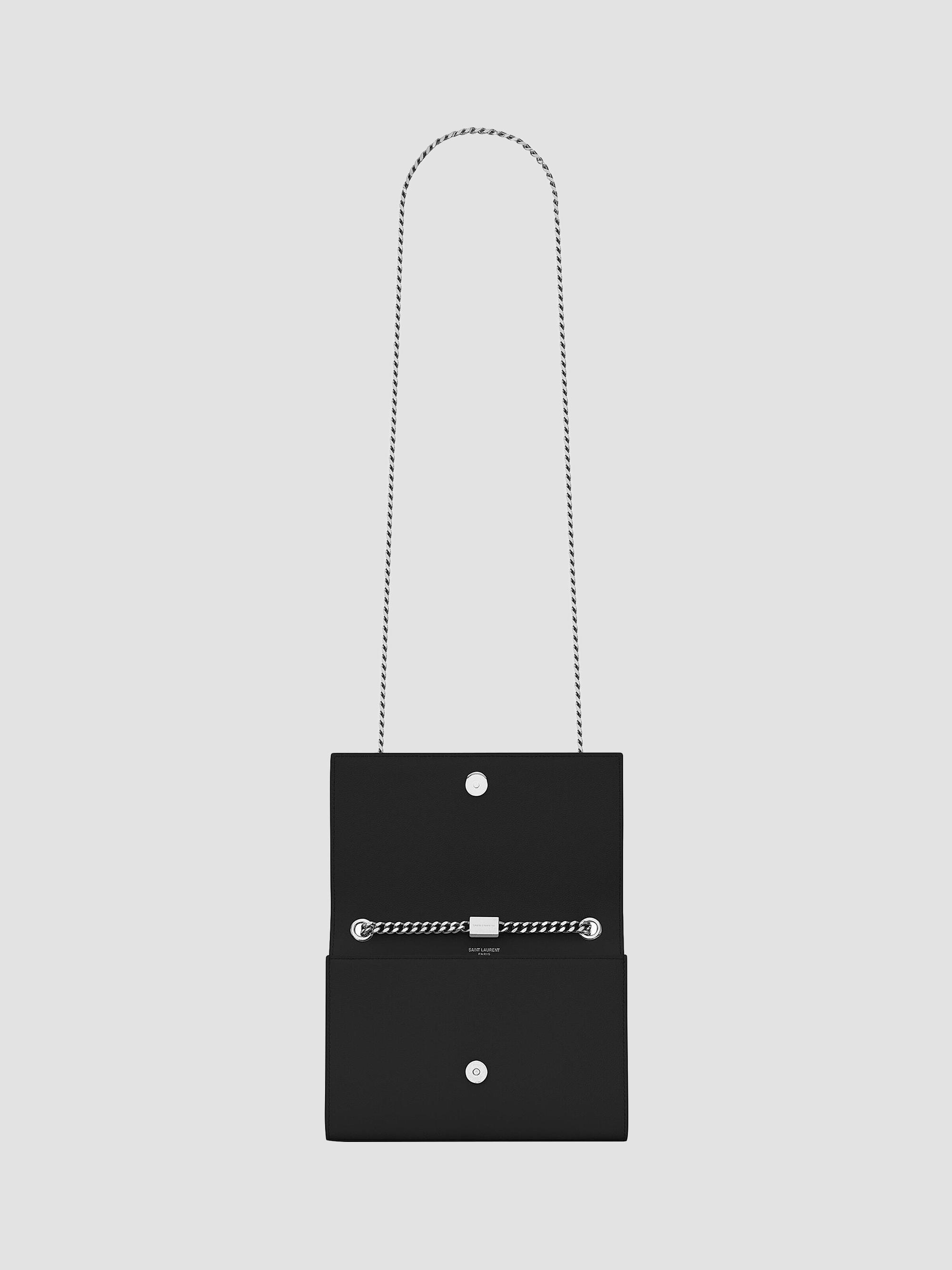 Saint Laurent Kate Small Chain Crossbody Bag in Grain De Poudre