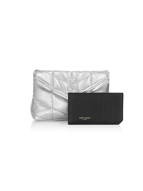 Puffer Small YSL Quilted Pouch Clutch Bag
