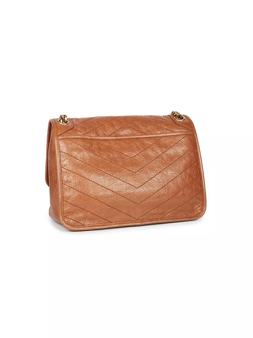 Shop Saint Laurent Medium Niki Leather Shoulder Bag