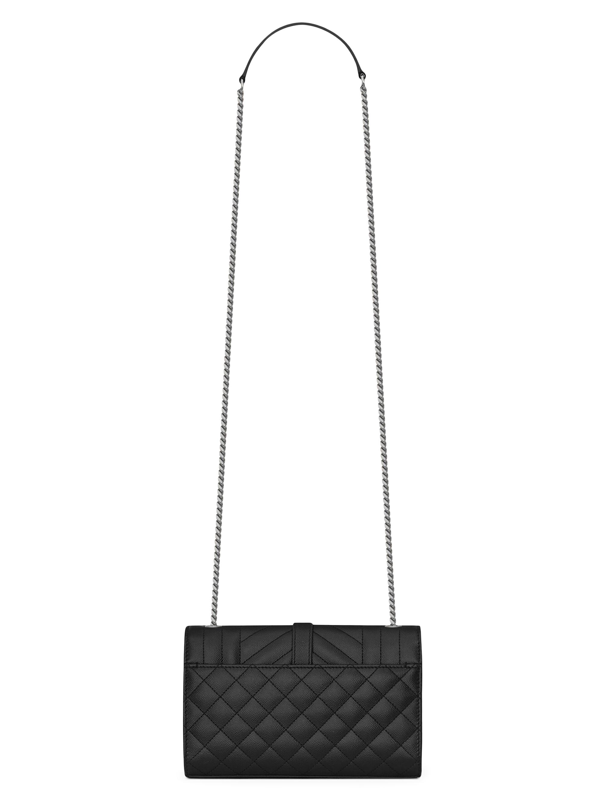 Saint Laurent Envelope Small Bag In Mix Matelassé Grain De Poudre