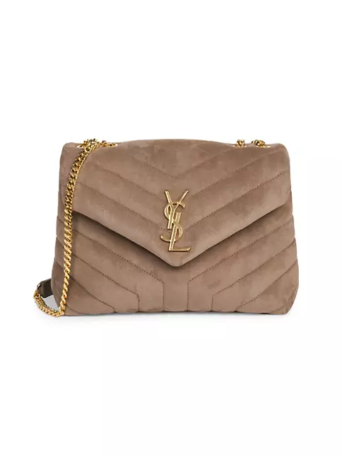 Shop Saint Laurent Loulou Small Chain Bag in Quilted ''Y'' Leather