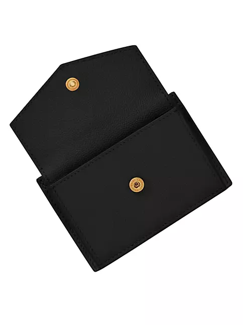 UPTOWN business-card case in grain de poudre embossed leather