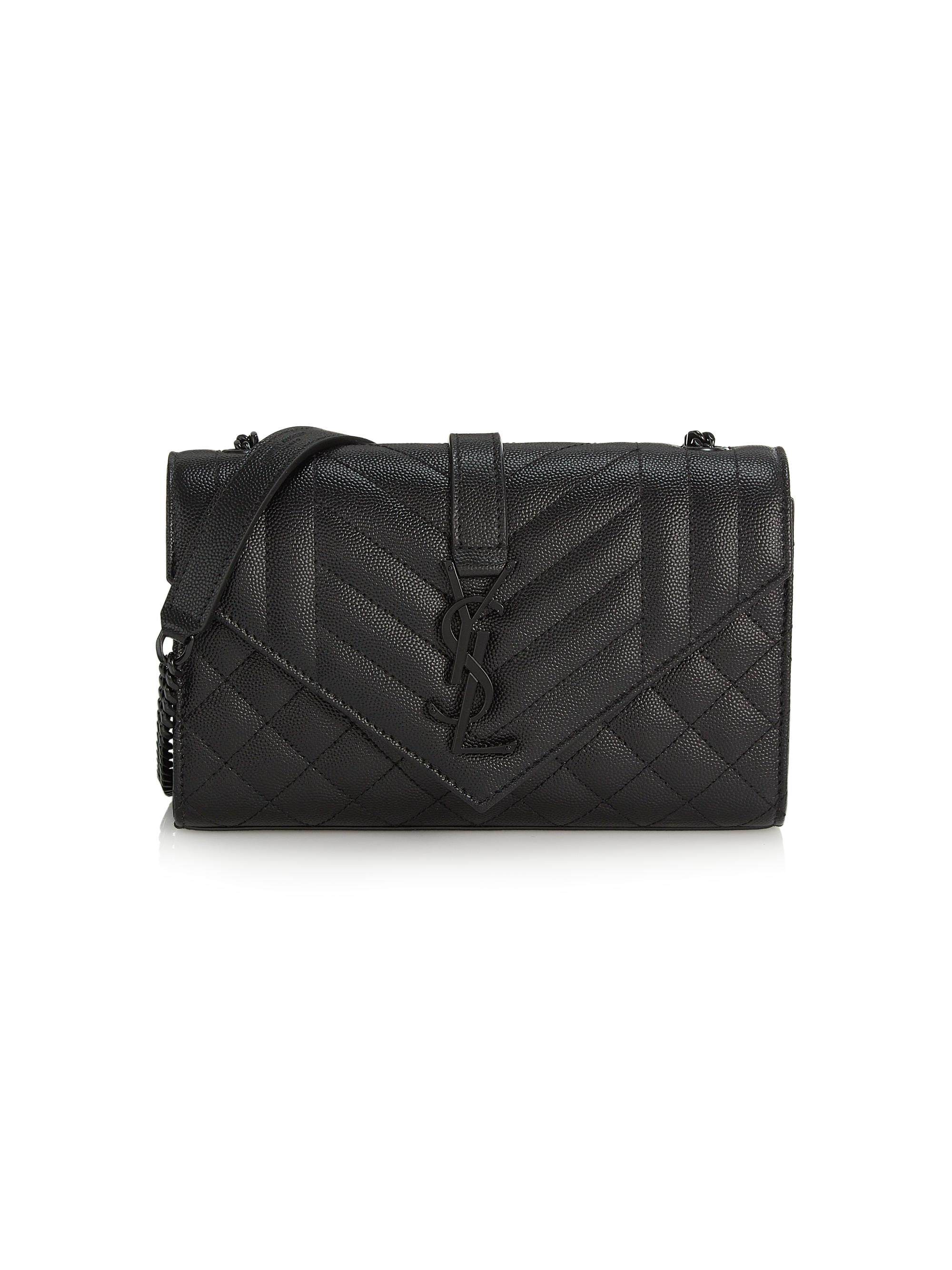 Saint Laurent Envelope Small Bag In Mix Matelassé Grain De Poudre