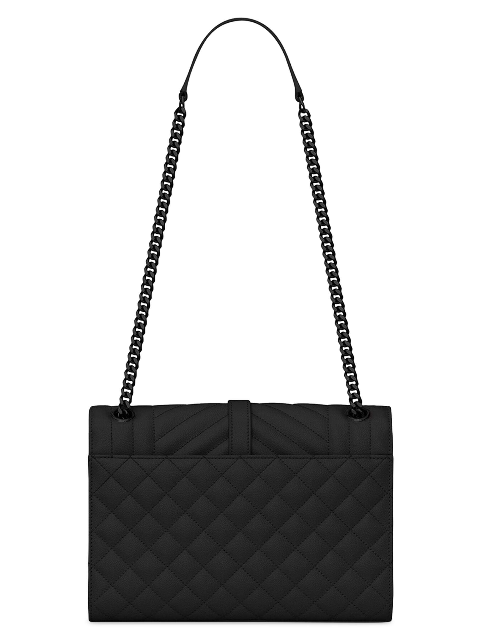 Saint Laurent Medium Envelope Monogram Matelassé Leather Shoulder