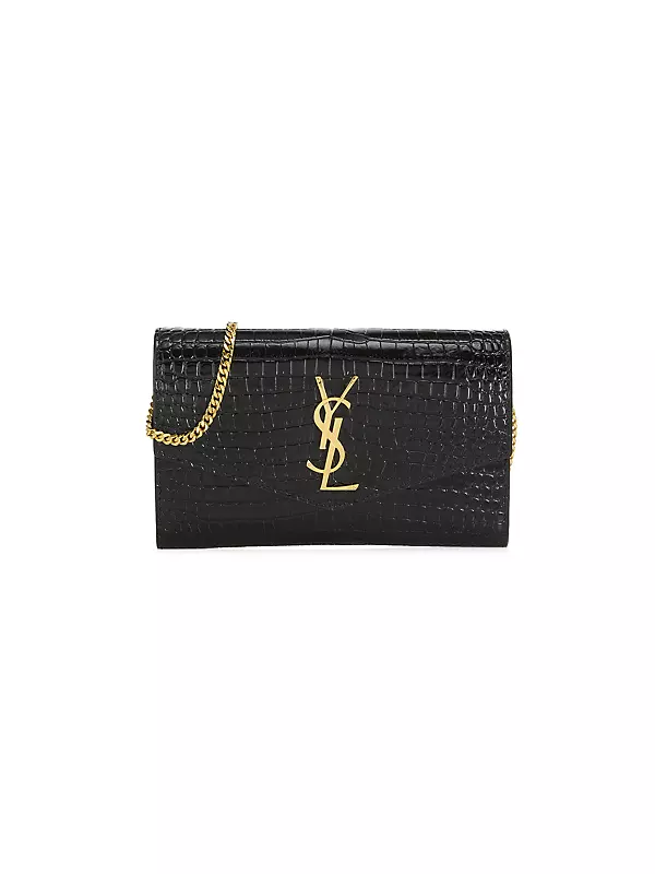 Saint Laurent Leather Wallet on a Chain Bag