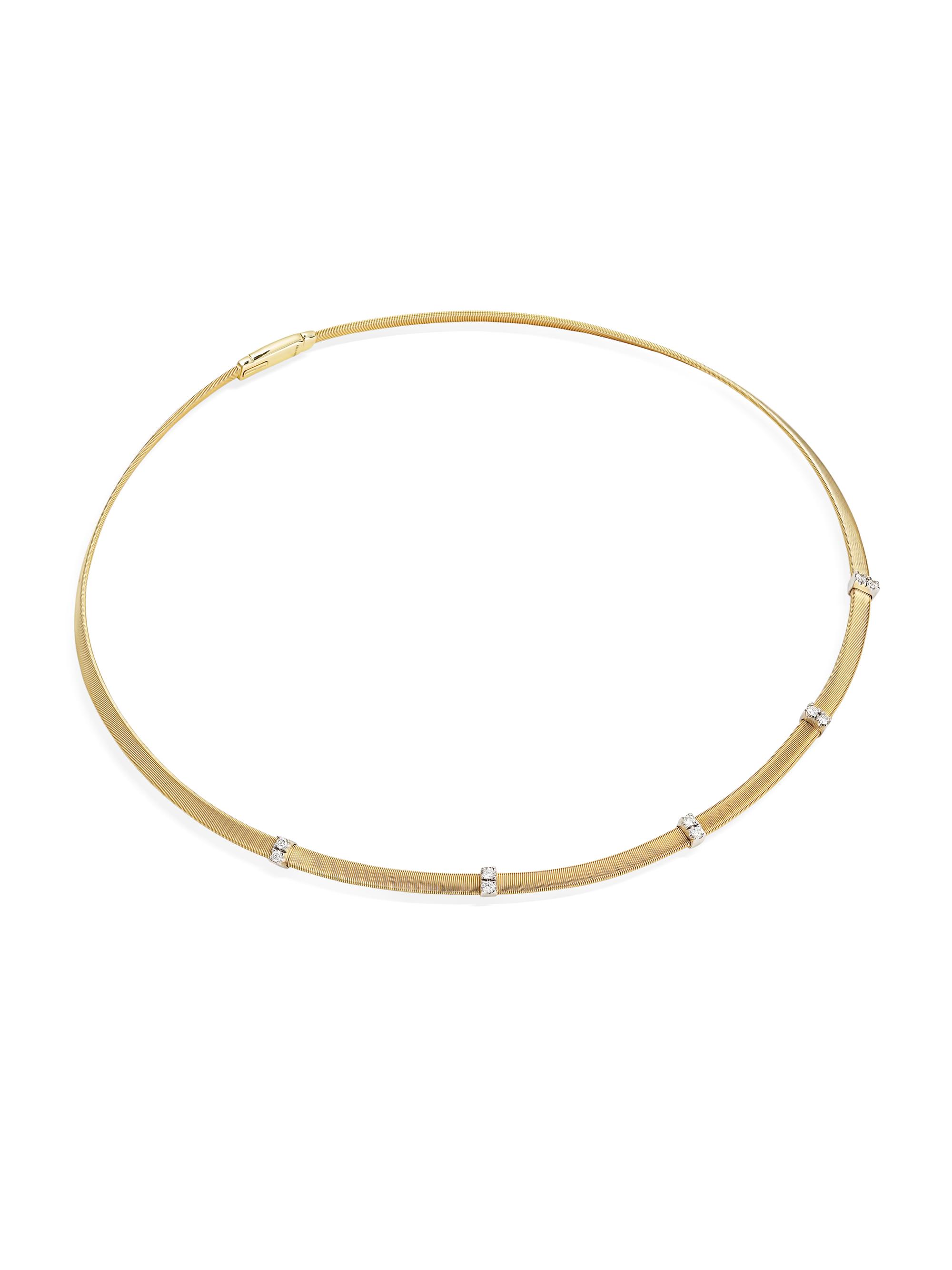 Marco Bicego Women's Masai Two-Tone 18K Gold & 0.3 TCW Diamond Collar Necklace - Yellow Gold