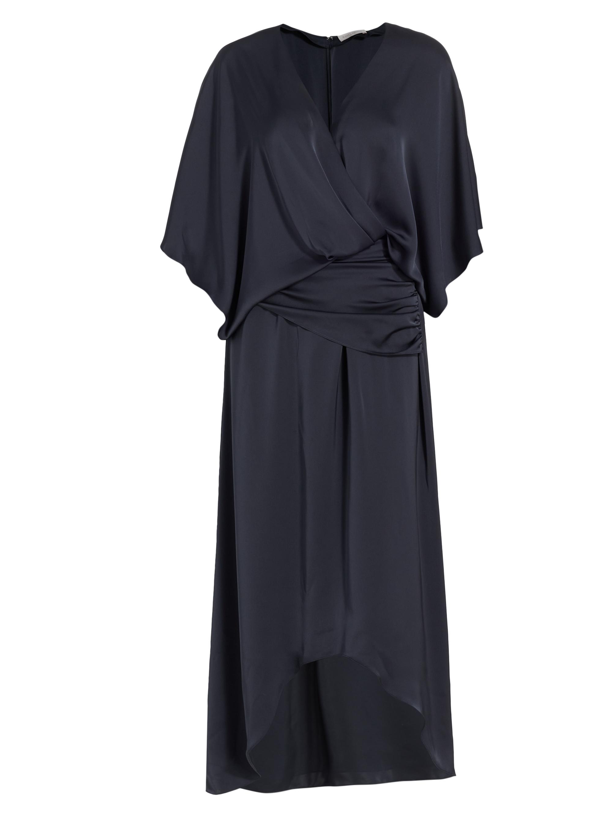 knee length dresses for ladies Teal Side Tie Waist Wrap Midi Dress – AX Paris