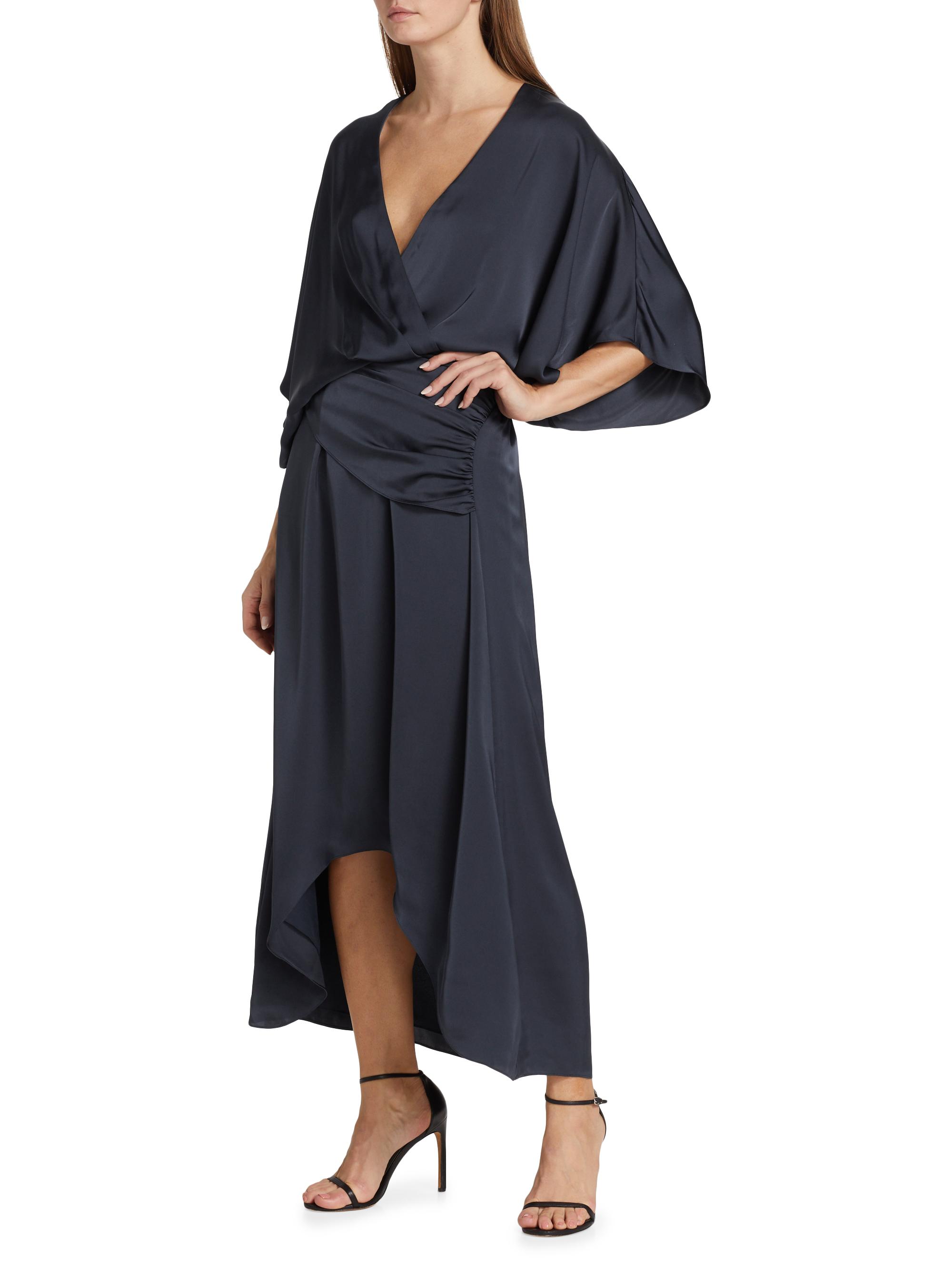 knee length dresses for ladies Red Wrap Side Tie Midi Dress – AX Paris US main image 0