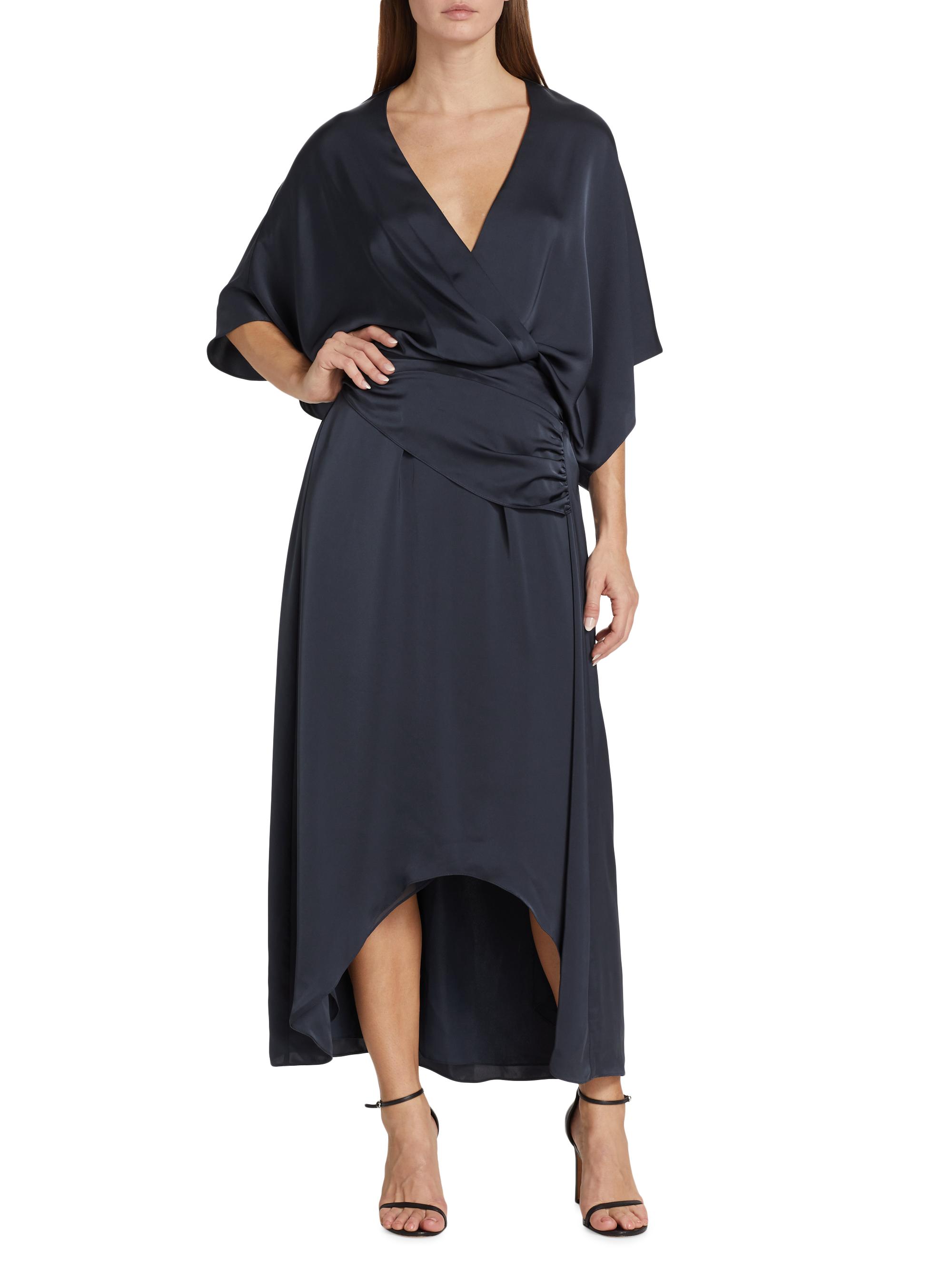 adiel wrap midi dress Ramy Brook | Adiel Wrap Midi Dress in Navy
