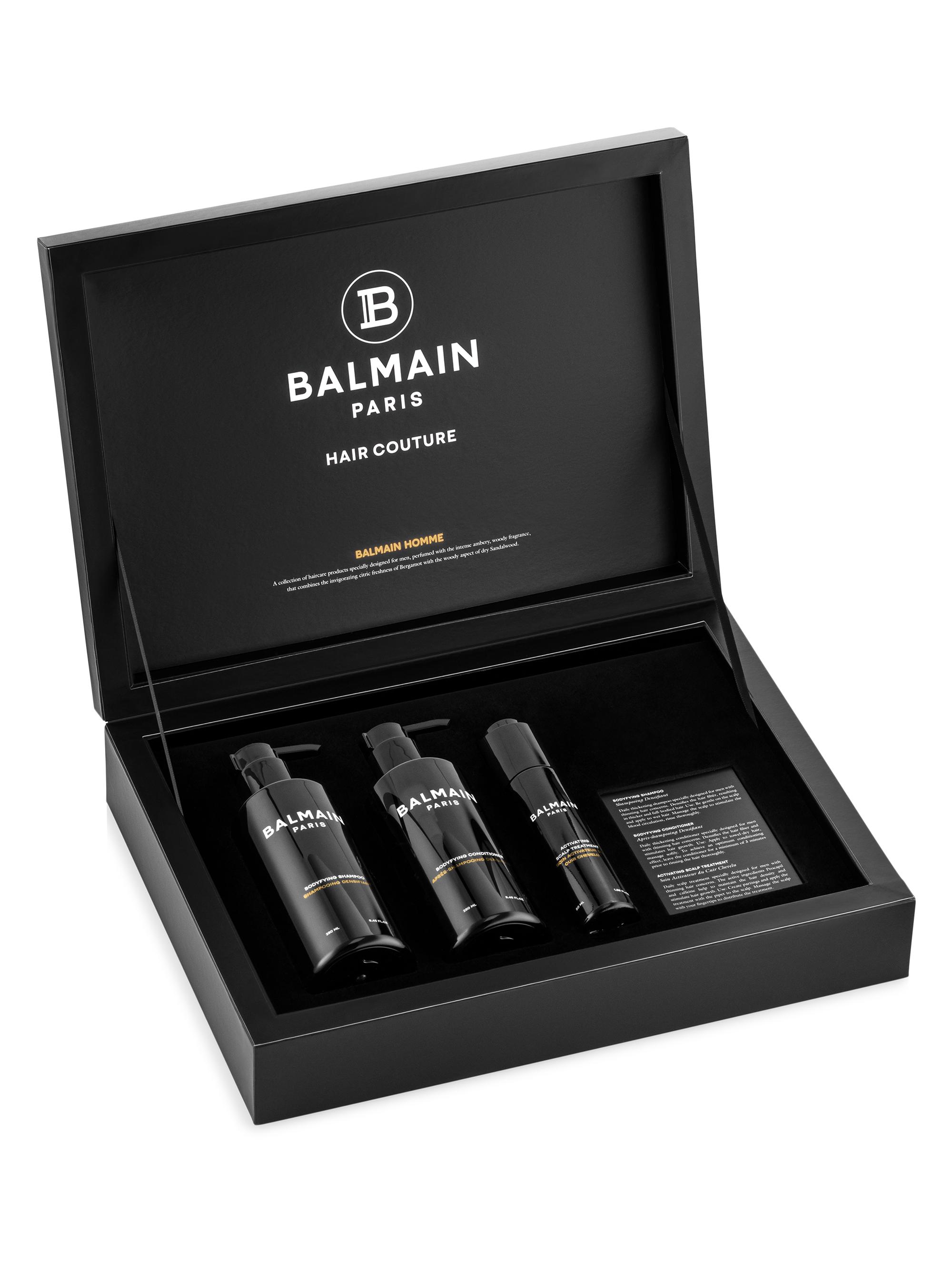 Balmain Hair Men's Homme 3-Piece Shampoo, Conditioner, & Activating Scalp Treatment Gift Set