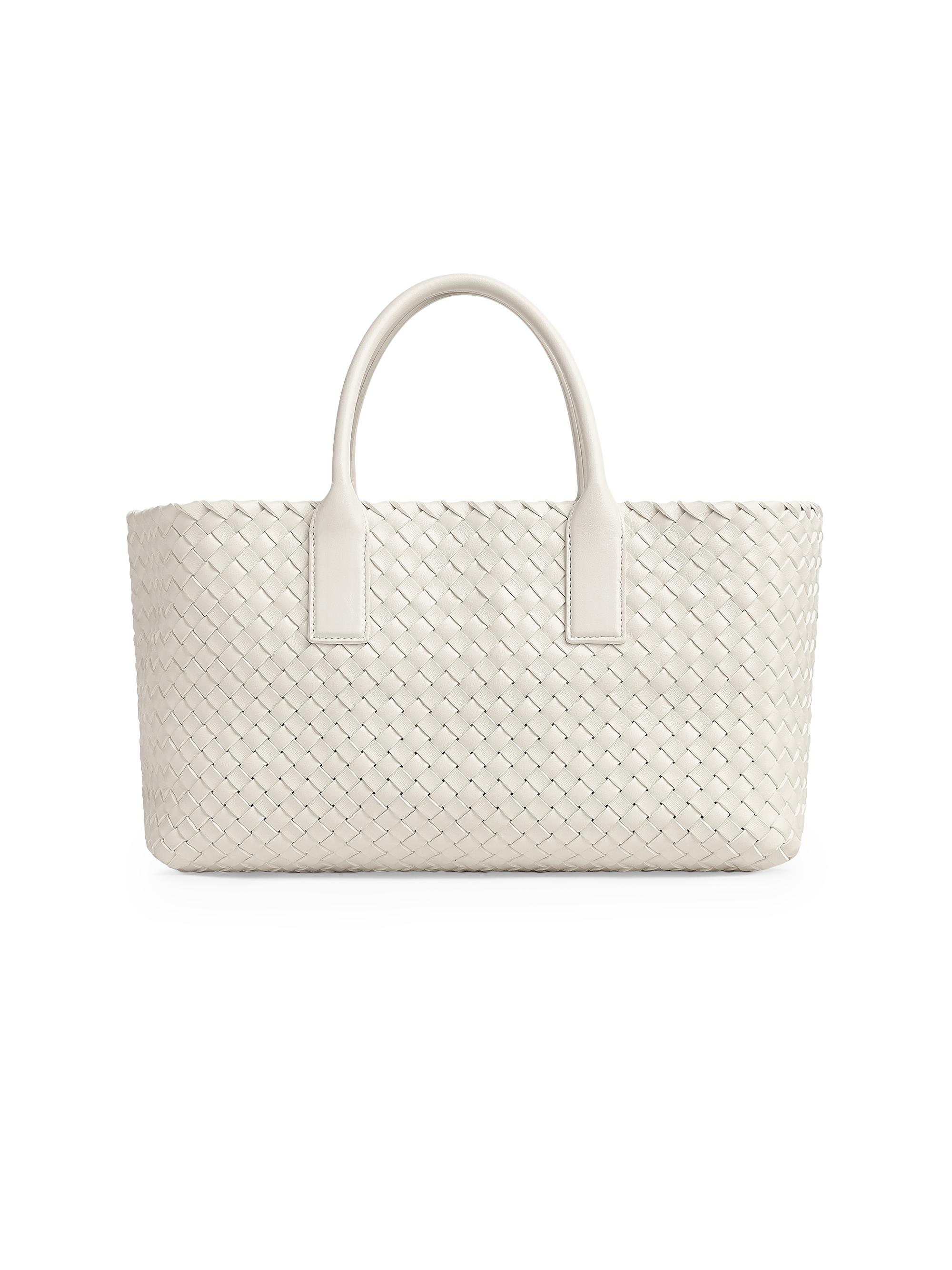Bottega Veneta Women's  Cabat Leather Tote - White Gold