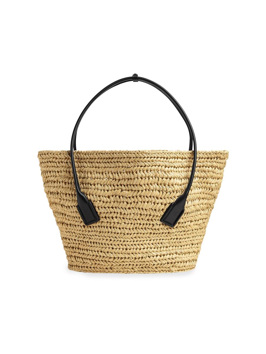 BOTTEGA VENETA MINI THE ARCO ストーム Bottega Veneta - Arco 29 Storm Blue Woven Leather Small