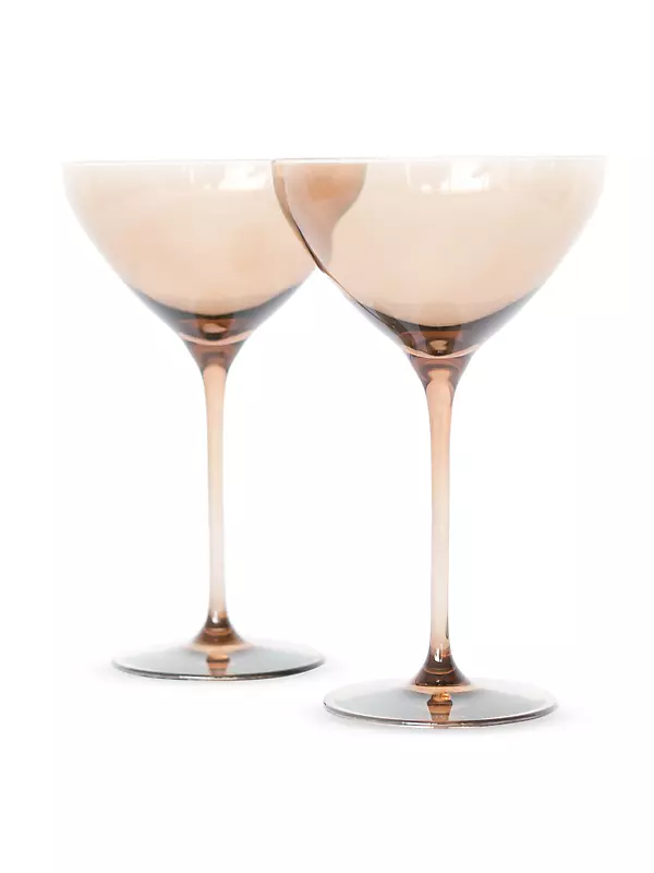 ESTELLE Amber Smoke Wine Glasses, Estelle Glassware