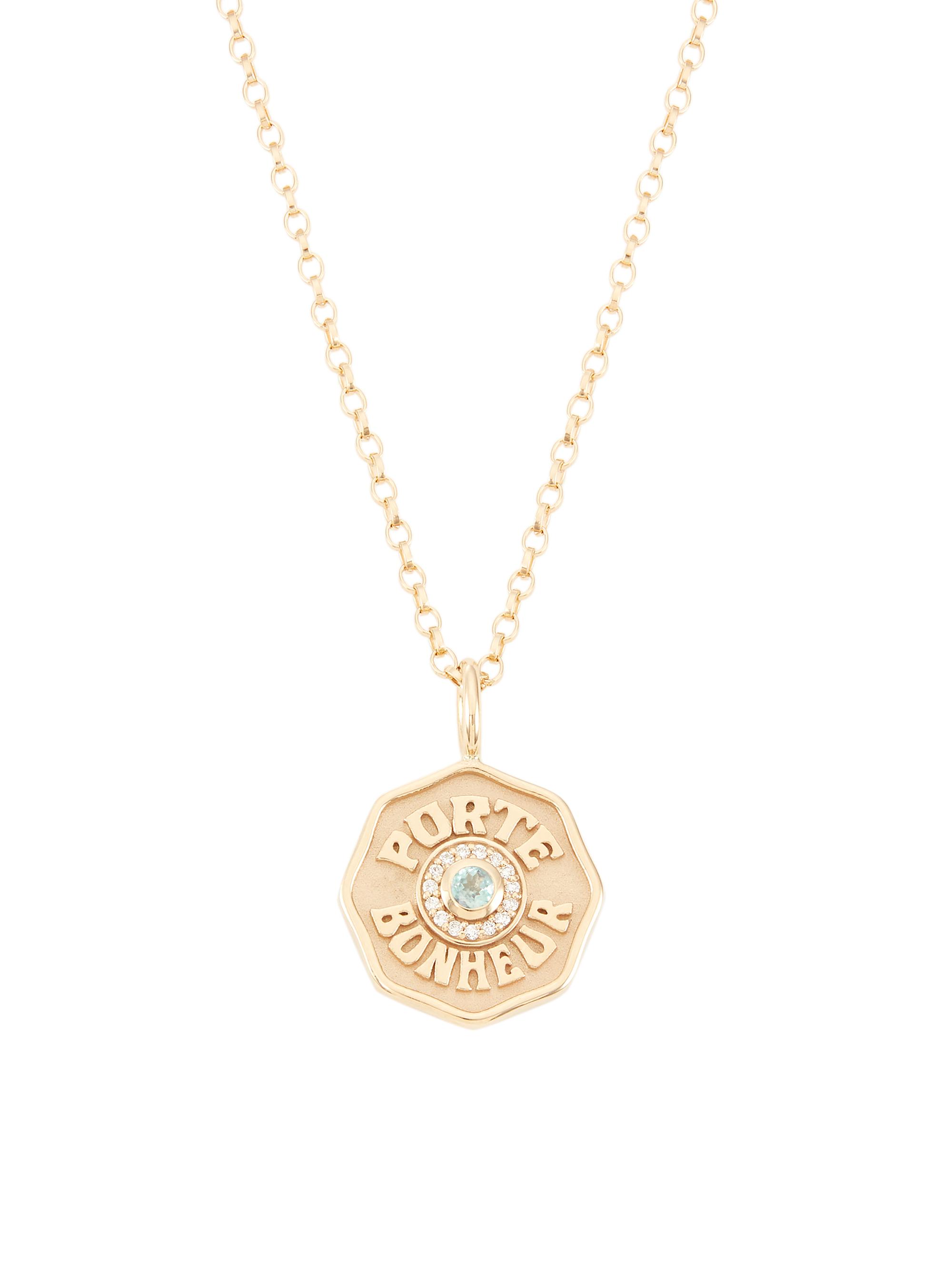 Marlo Laz Women's Je Porte Bonheur 14K Yellow Gold & Alexandrite Necklace - Alexandrite