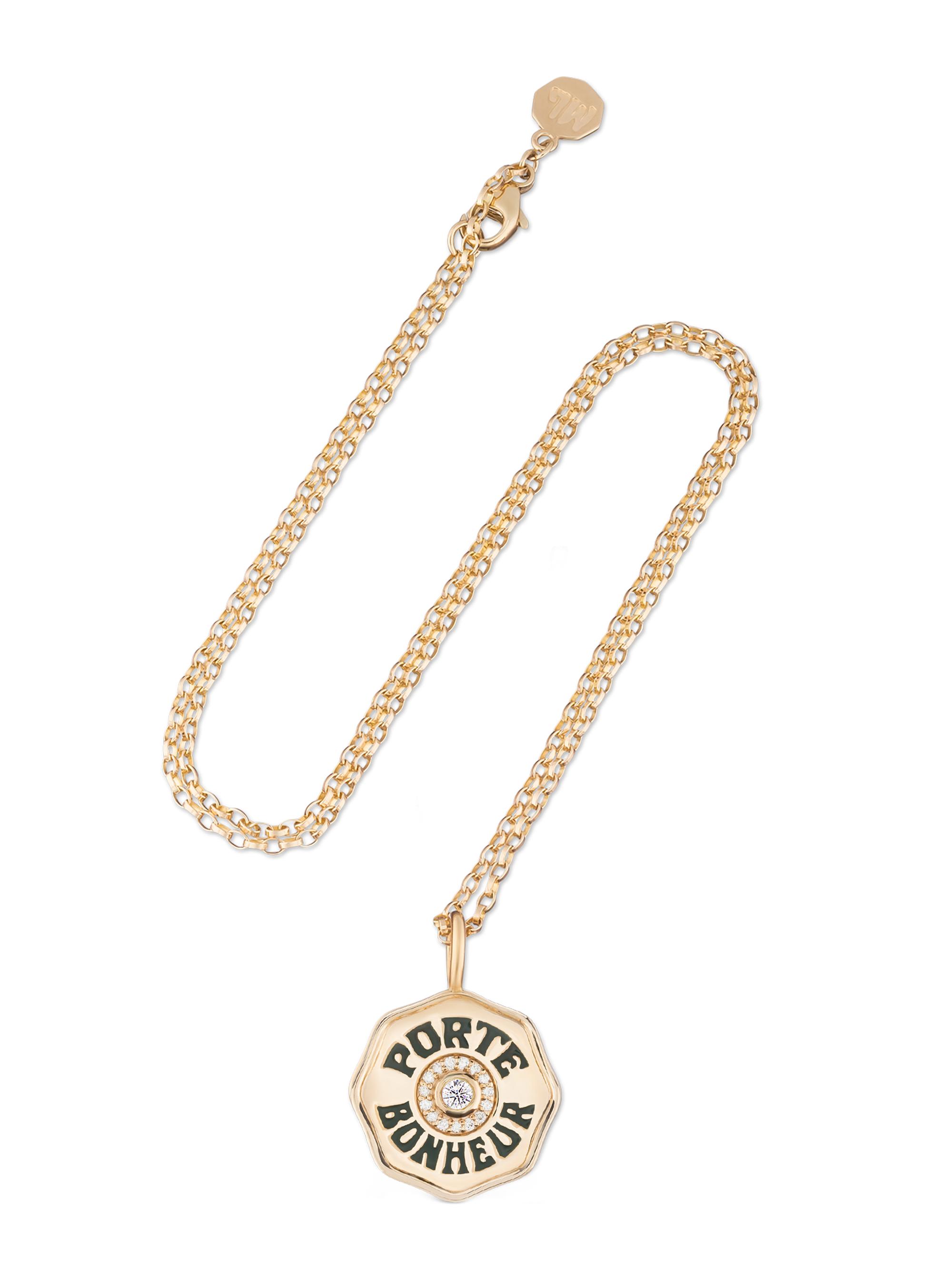 Marlo Laz Je Porte Bonheur 14K Yellow Gold & 0.15 TCW Diamond Mini