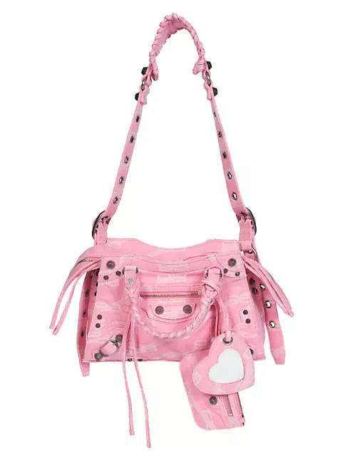 Balenciaga Pink Mini 'Le Cagole' Denim Bag Balenciaga