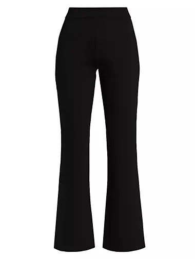 EXPRESS Design Studio Womens Flare Leg Pants Size 6 Black Gray Pattern  31X33 - $26 - From Ben