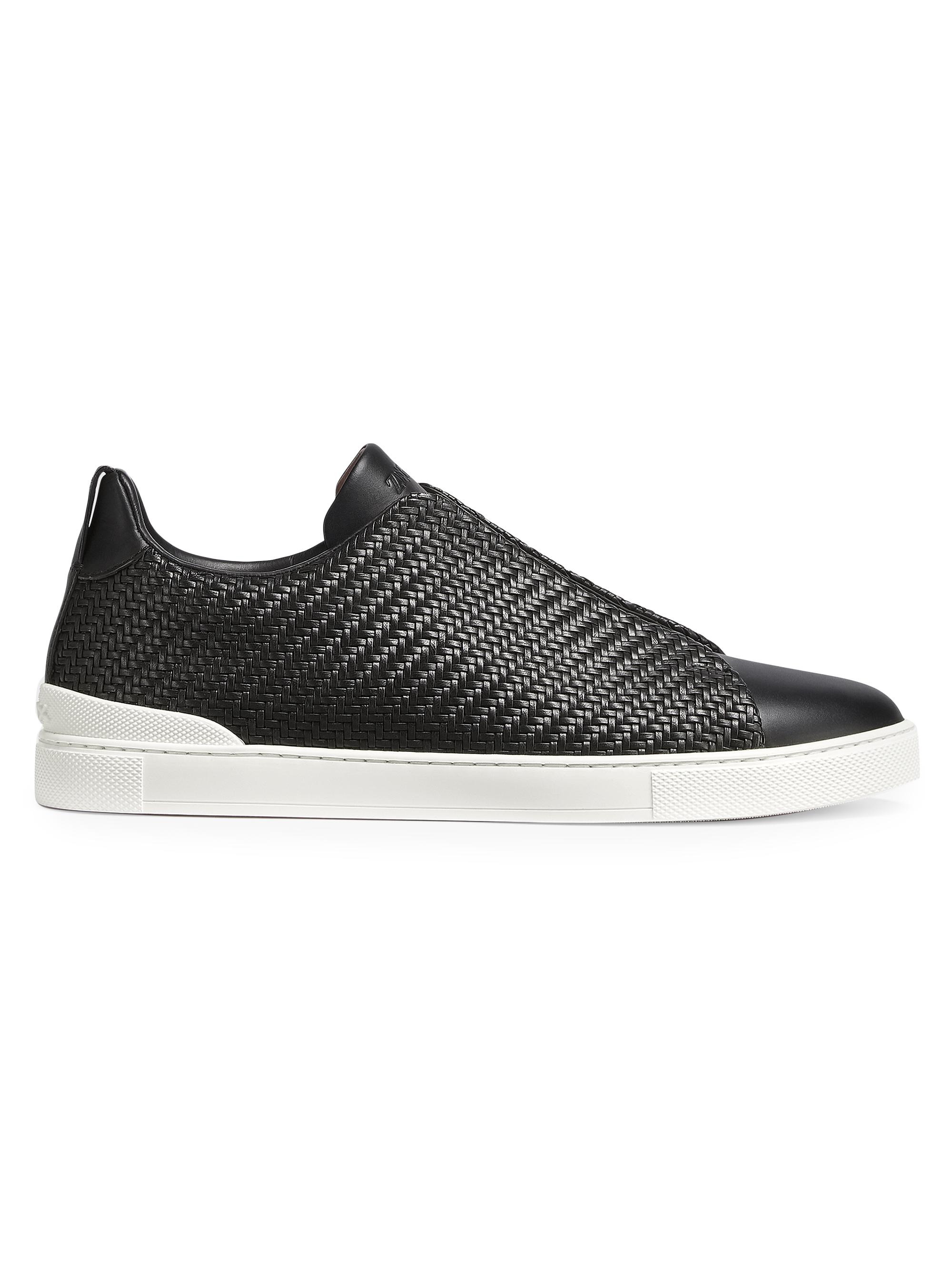 ZEGNA Men's Low-Top PELLETESSUTA Sneakers - Black