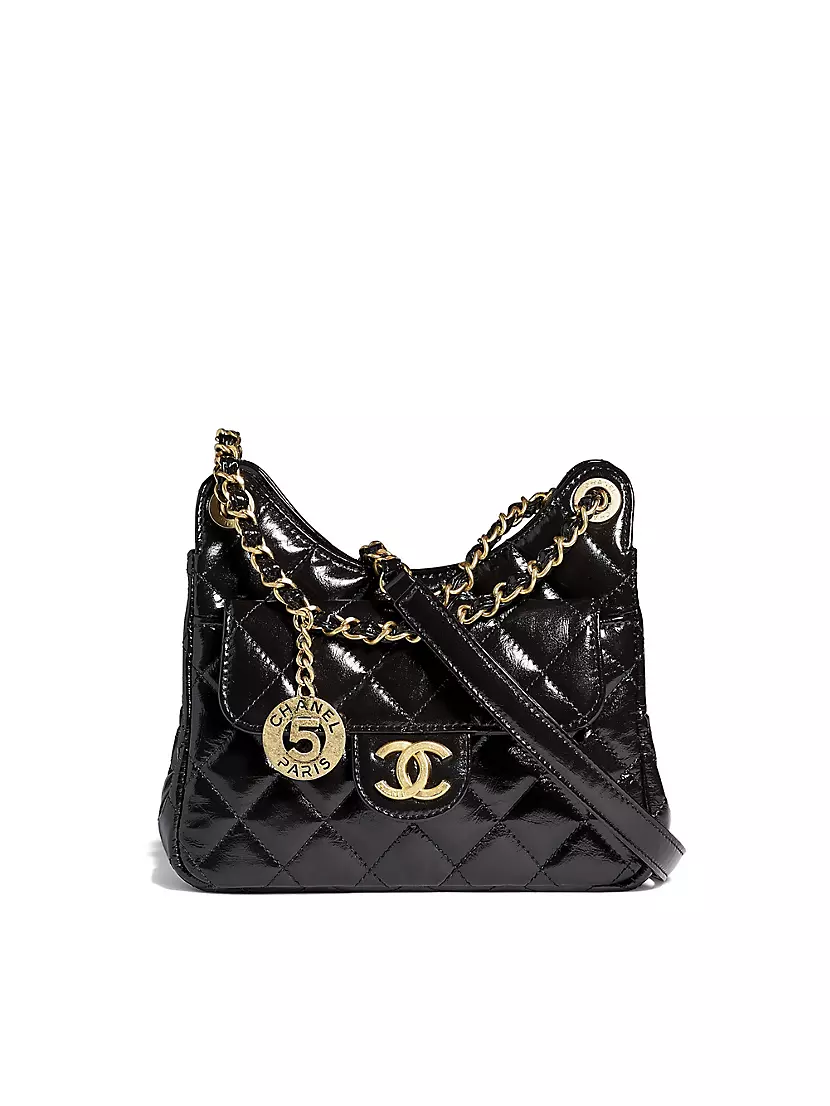 Chanel Small Hobo Bag SS 2022 In Black - D' Borse Boutique