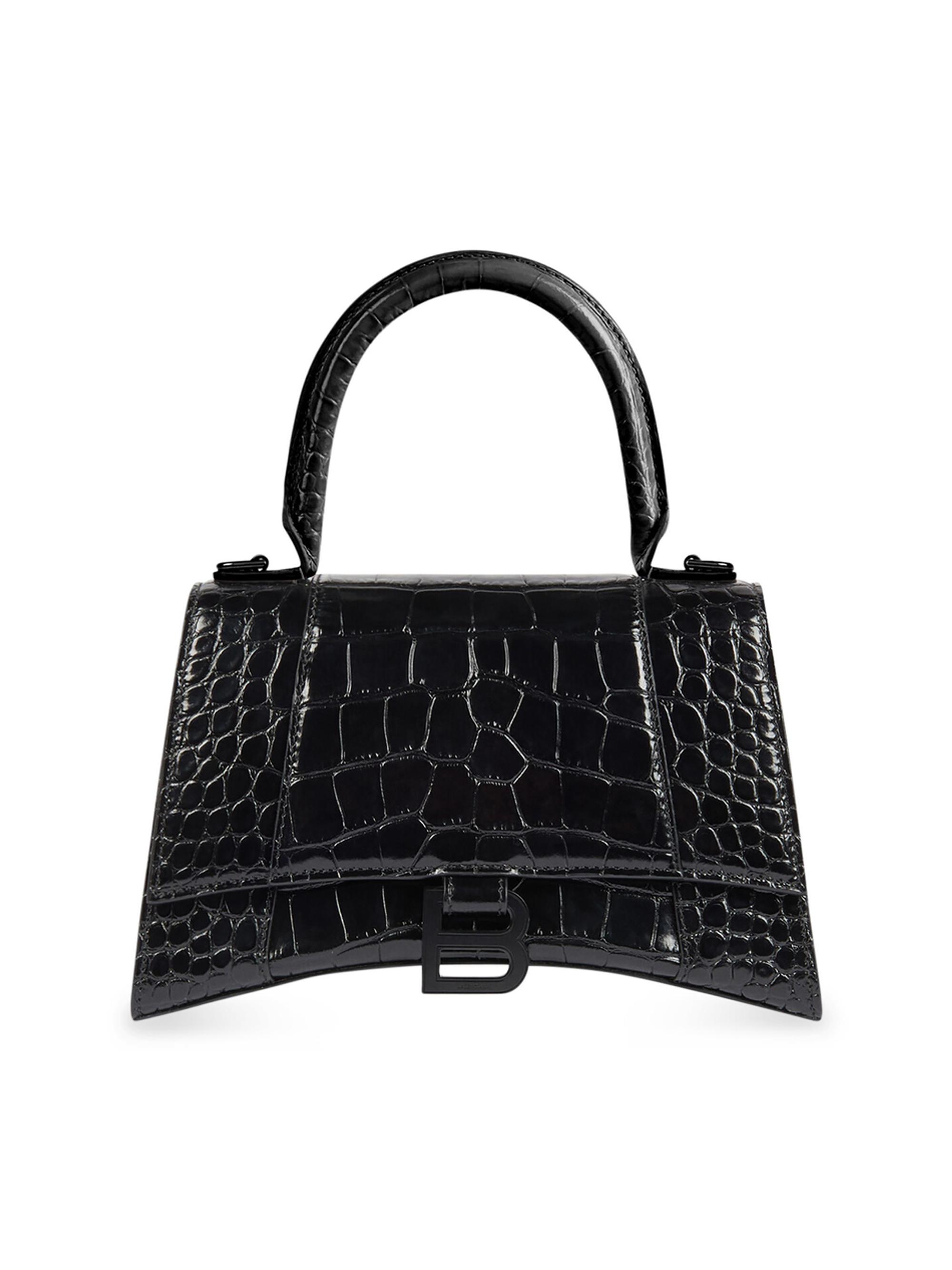 BALENCIAGA Hourglass クロコ型押し ショルダーバッグ 0400018027090?wid=600&hei=800&