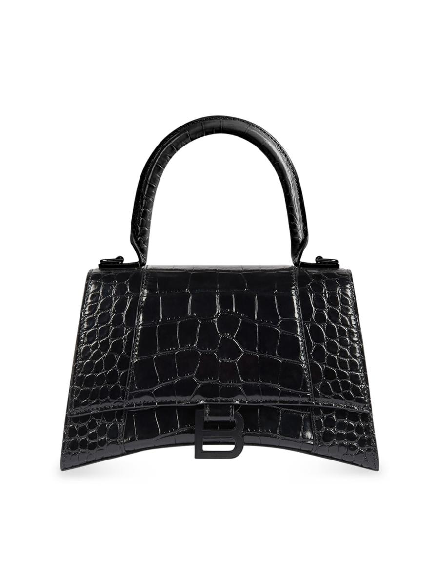 BALENCIAGA Hourglass Soft スモール トートバッグ Women's Hourglass Soft Tote Bag Small in Black | Balenciaga US