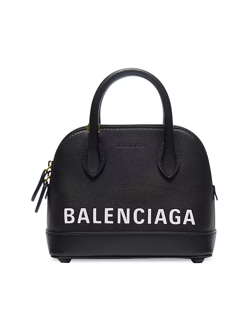 Balenciaga Ville XXS Handbag in White / Black