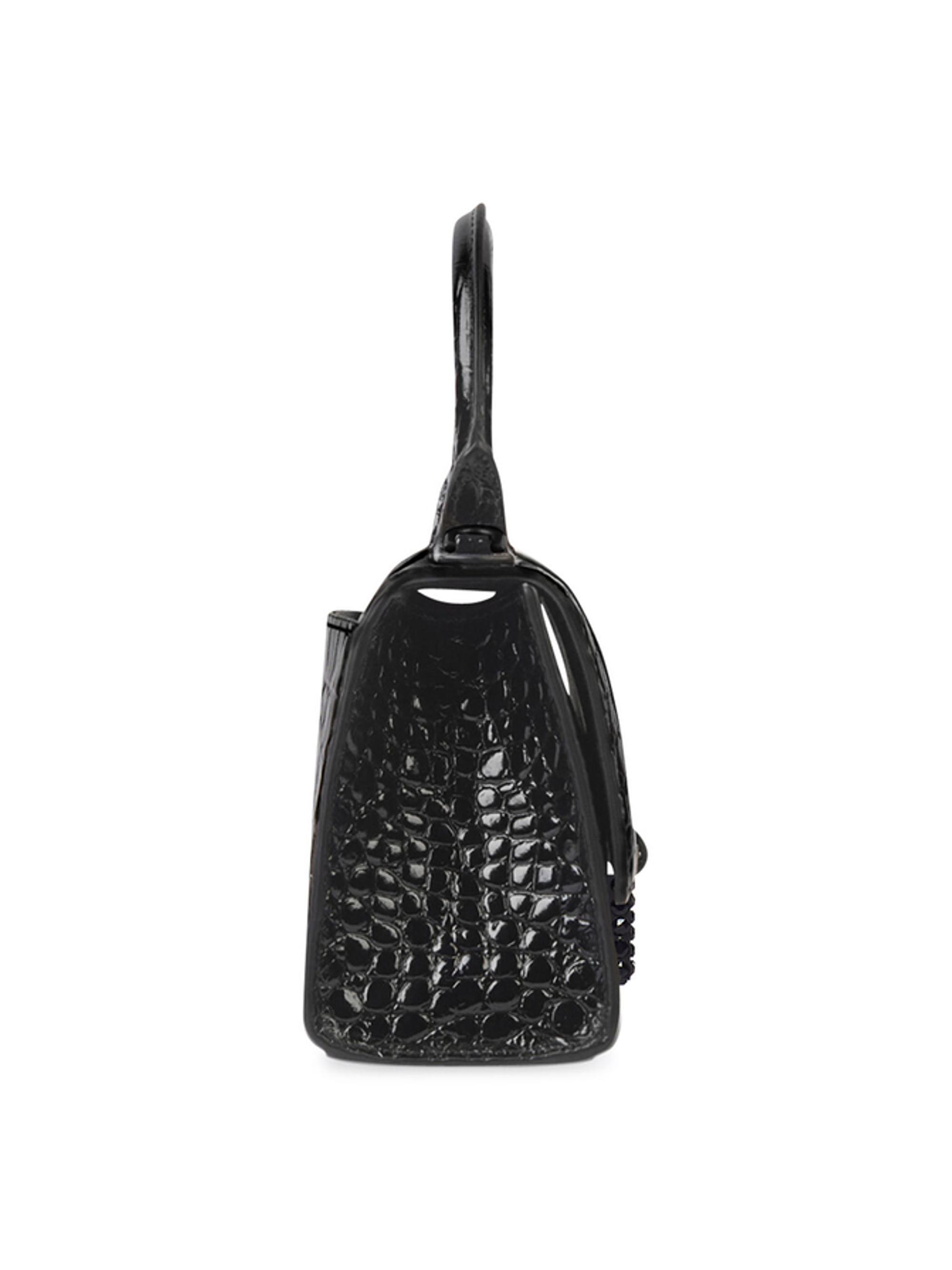 【極美品・付属品完備】Balenciaga HOURGLASS チャーム Balenciaga Hourglass XS Handbag With Chain And Allover Logo