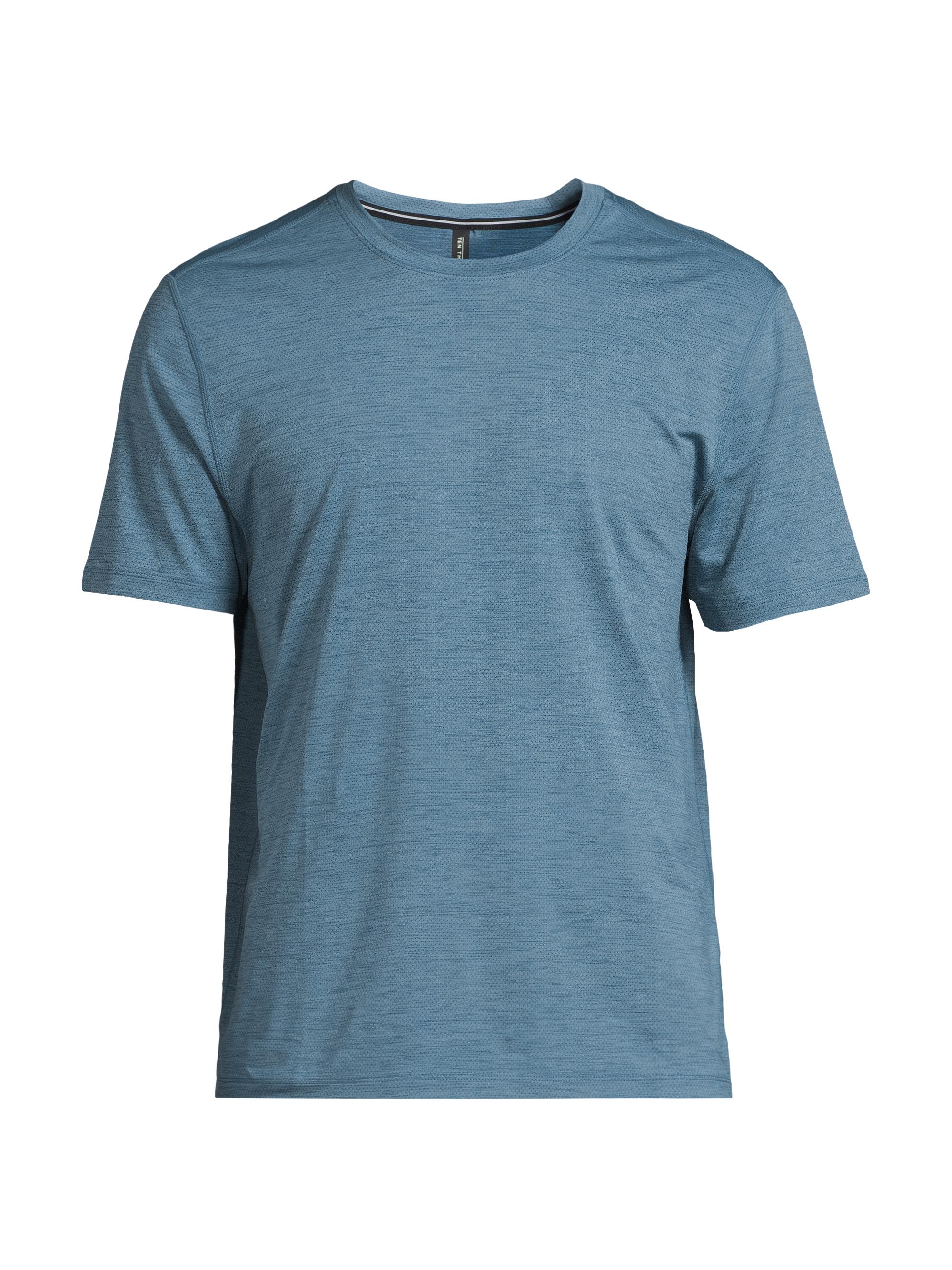 Ten Thousand Men's Sweat-Wicking Versatile T-Shirt - Bluefin